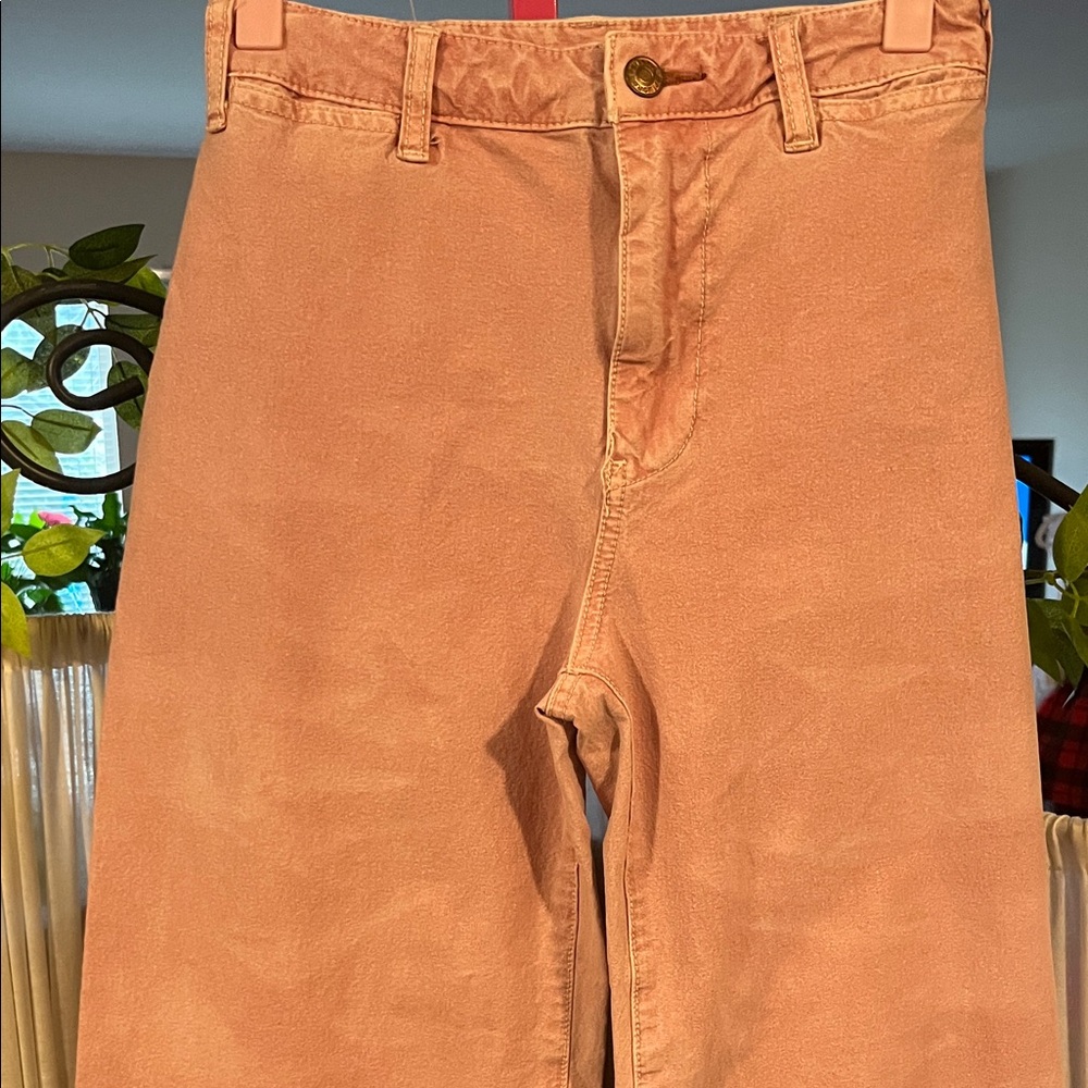 Pilcro Women's Pink Wide Leg Pants